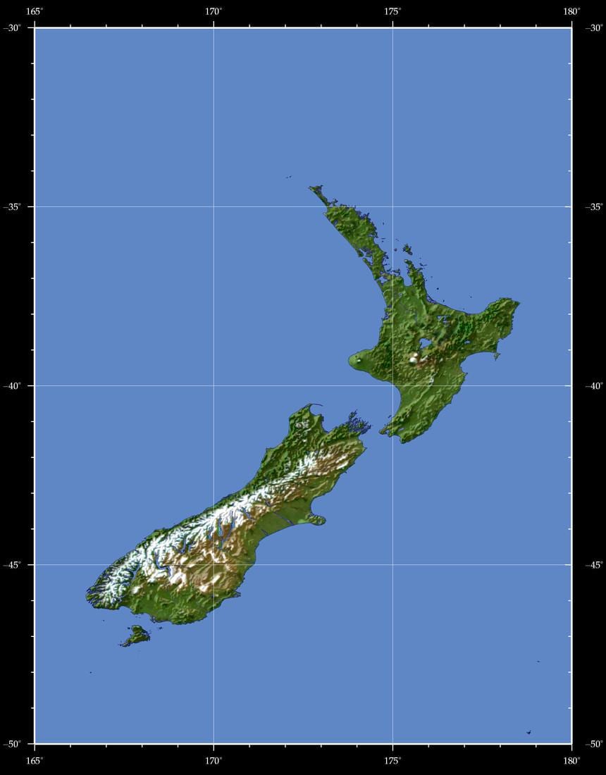 új-zéland a föld térkép