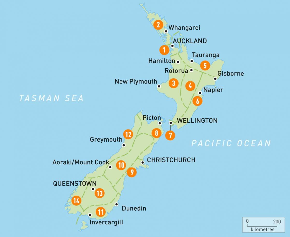 auckland új-zélandon térkép