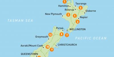 Auckland új-zélandon térkép