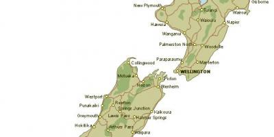 Térkép részletes, új-zéland
