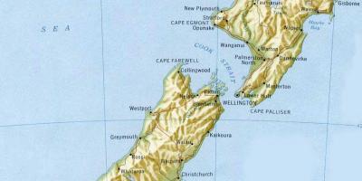 Wellington, új-zéland térképen