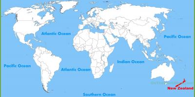 Új-zéland elhelyezkedés a világ térkép