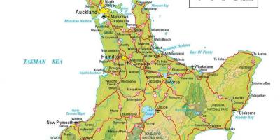 Térkép észak-új-zéland